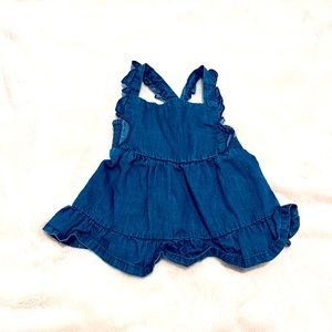 Cat & Jack denim baby girl shirt